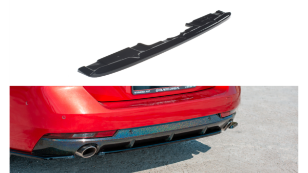 Splitter Peugeot 508 GT II Rear Central without Diffuser Gloss Black