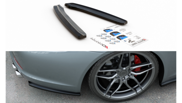 Splitter Porsche 911 Carrera 991 Rear Side Gloss Black