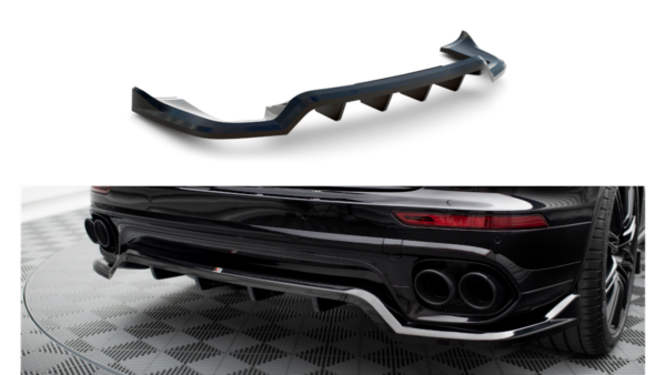 Splitter Porsche Cayenne II Facelift Rear Central with Diffuser