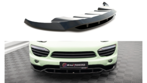 Splitter Porsche Cayenne II Front Gloss Black