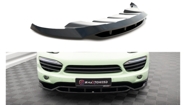 Splitter Porsche Cayenne II Front Gloss Black