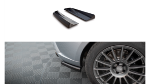 Splitter Porsche Macan I Facelift 2 Rear Side Gloss Black
