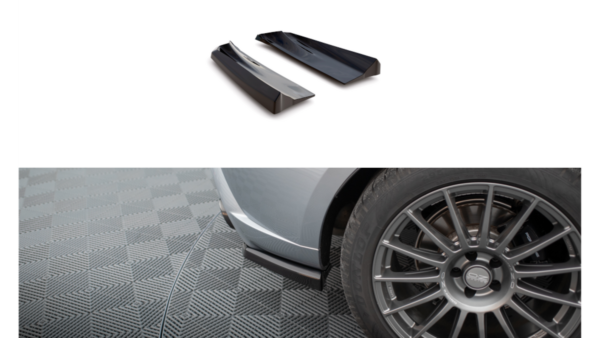Splitter Porsche Macan I Facelift 2 Rear Side Gloss Black