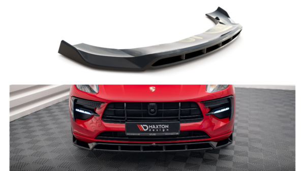 Splitter Porsche Macan I Facelift Front v.2 Gloss Black