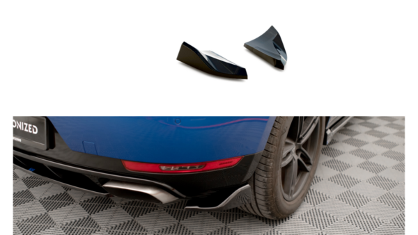 Splitter Porsche Macan I Rear Side Gloss Black