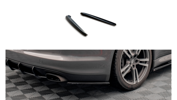 Splitter Porsche Panamera Panamera Diesel 970 Rear Side Gloss Black