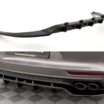 Splitter Porsche Panamera Turbo S E-Hybrid Panamera E-Hybrid tagumine keskosa Difuusoriga Läikiv must
