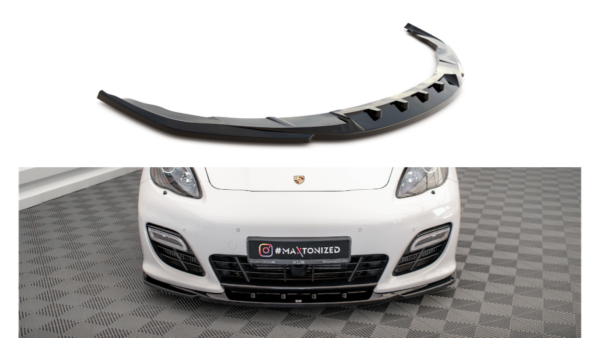 Splitter Porsche Panamera Turbo Sport Design Package 970 Front v.2 Gloss Black