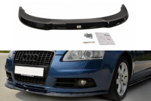 Front Splitter Audi A6 S-Line C6   - Gloss Black
