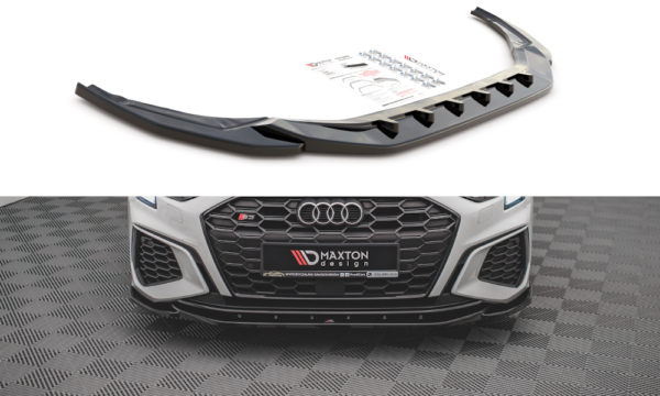 Front Splitter V.4 Audi S3 / A3 S-Line 8Y - Gloss Black