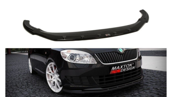 Splitter Skoda Fabia II Facelift Front Gloss Black