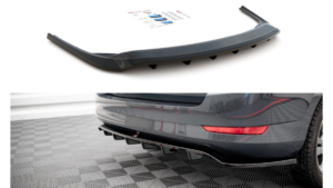Splitter Skoda Fabia III Facelift Combi Rear Central with Diffuser Gloss Black