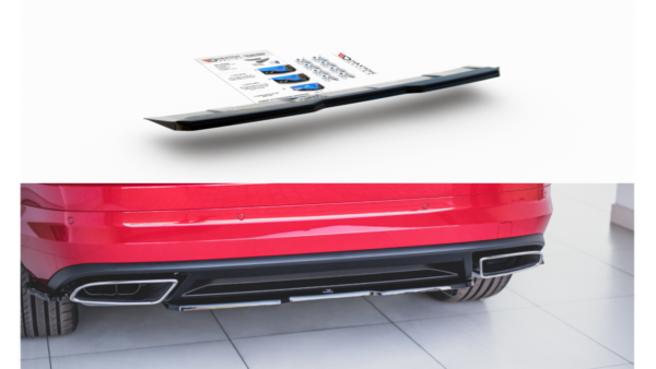 Splitter Skoda Kodiaq I RS Rear Central Gloss Black