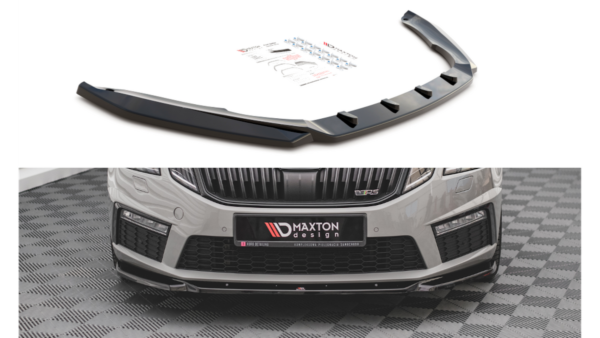 Splitter Skoda Octavia III Facelift RS Front v.3 Gloss Black