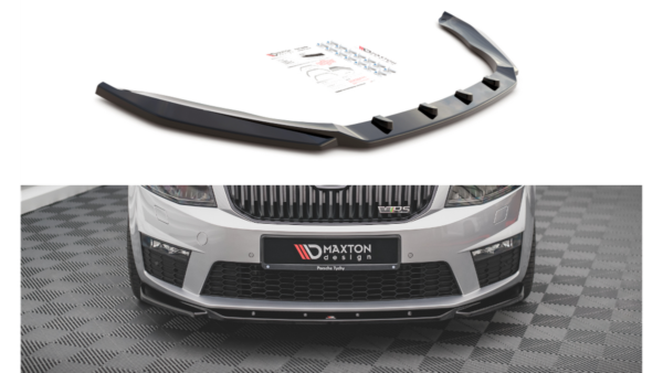 Splitter Skoda Octavia III RS Front v.4 Gloss Black