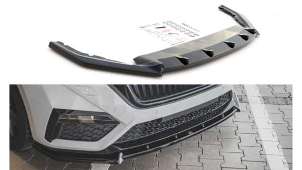 Splitter Skoda Octavia IV RS Front v.1 Gloss Black