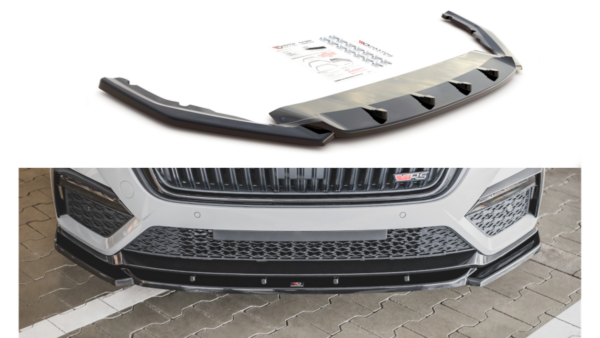 Splitter Skoda Octavia IV RS Front v.3 Gloss Black