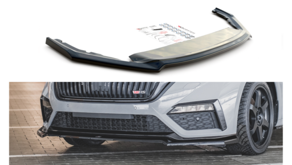 Splitter Skoda Octavia IV RS Front v.4 Gloss Black