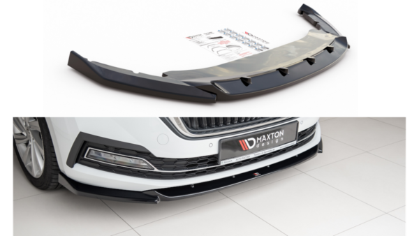 Splitter Skoda Octavia IV Front v.1 Gloss Black