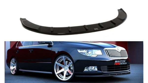 Splitter Skoda Superb II Front for Sport Spoiler Bumper Gloss Black