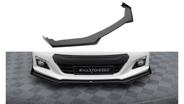 Splitter Subaru BRZ Mk1 Front Street Pro Black-Red + Gloss Flaps