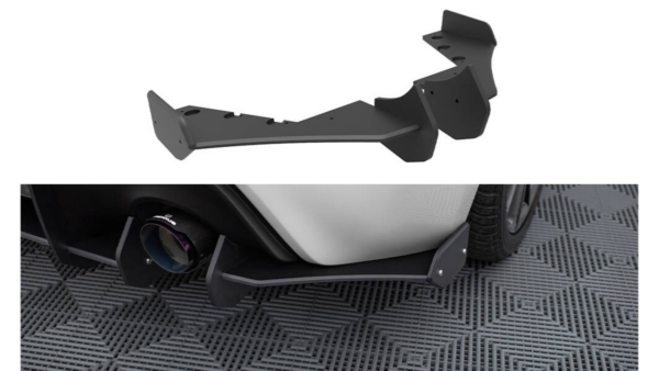 Splitter Subaru BRZ Rear Side Street Pro Black-Red