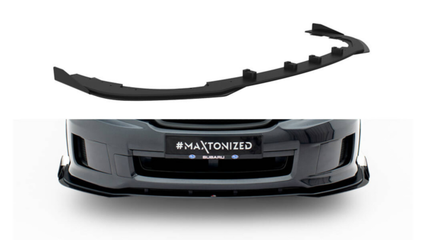 Splitter Subaru Impreza WRX STI Mk3 Facelift Front Street Pro Black + Gloss Flaps