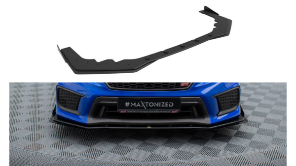 Splitter Subaru WRX STI Facelift Front Pro + flaps Black-Red