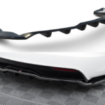 Splitter Tesla Model S Plaid I Facelift Rear Central with Diffuser v.1