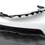 Splitter Tesla Model S Plaid I Facelift Rear Central with Diffuser v.2