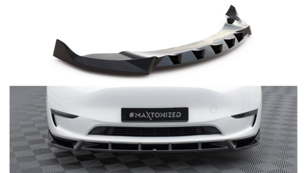 Splitter Tesla Model Y Front v.1 Gloss Black