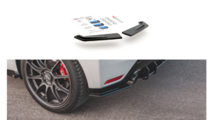 Splitter Toyota GR Yaris IV Rear Side Racing Durability Black-Red