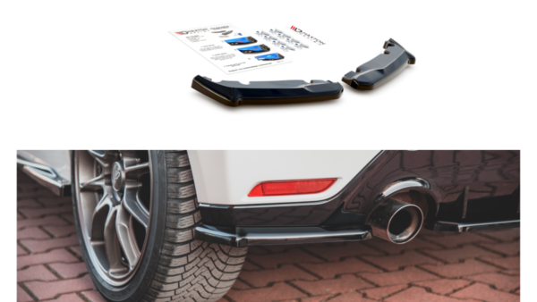 Splitter Toyota GR Yaris IV Rear Side v.1 Gloss Black