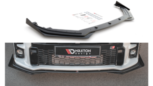 Splitter Toyota GR Yaris IV Front Racing Durability + Flaps Black-Red