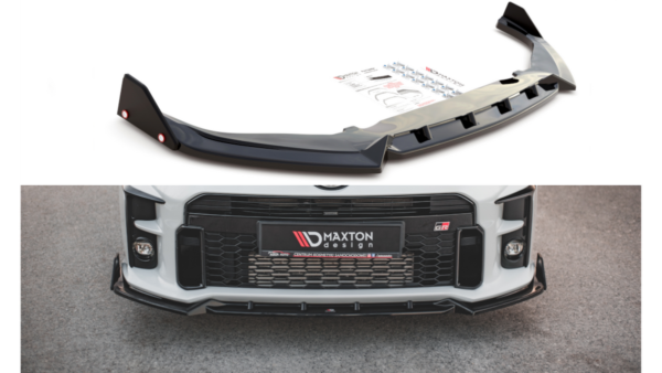 Splitter Toyota GR Yaris IV Front v.2 + flaps Gloss Black