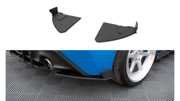 Splitter Toyota GR86 Rear Side Street Pro v.2 Black-Red