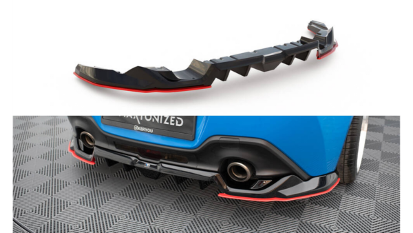 Splitter Toyota GR86 Rear Central with Diffuser v.2
