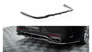 Central Rear Splitter (with vertical bars) Mercedes-Benz S Coupe AMG-Line C217 Facelift