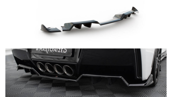 Central Rear Splitter (with vertical bars) + Rear Side Splitters Chevrolet Corvette C7