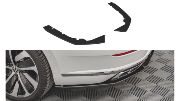 Splitter Volkswagen Arteon R-Line Facelift Rear Side Street Pro Black