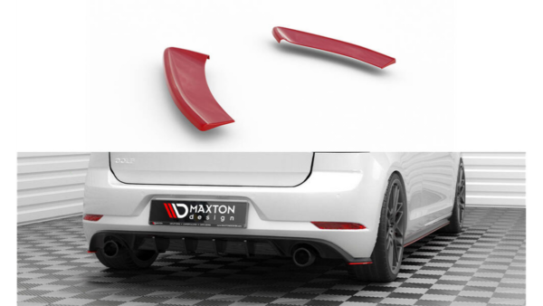 Splitter Volkswagen Golf 7 Facelift GTI Rear v.2 Gloss Black