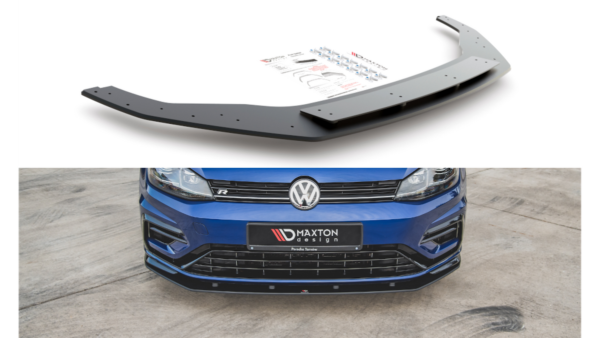 Splitter Volkswagen Golf 7 Facelift R Front Racing Durability Black