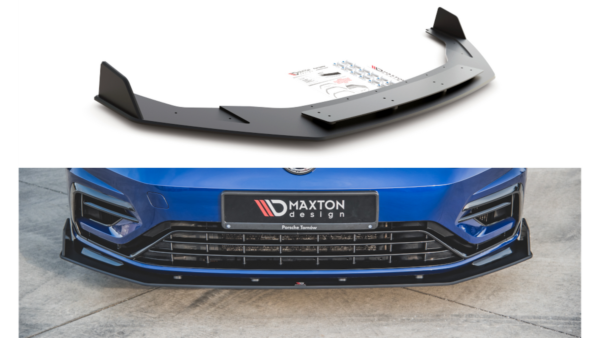 Splitter Volkswagen Golf 7 Facelift R Front Racing Durability v.2 Black