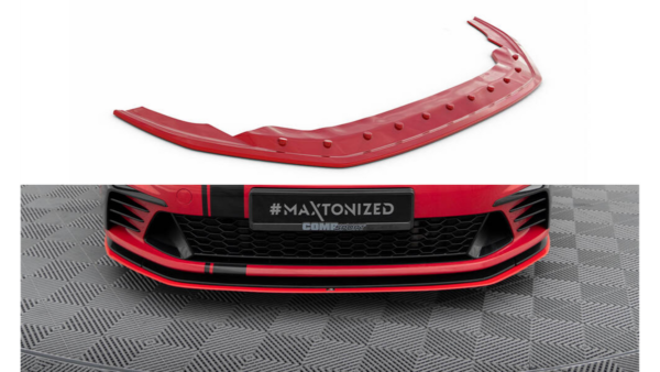 Splitter Volkswagen Golf 7 GTI CLUBSPORT Front Red