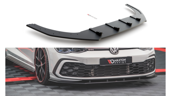 Splitter Volkswagen Golf 8 GTI GTE R-Line Front Racing Durability Black-Red