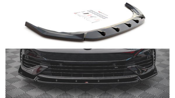 Splitter Volkswagen Golf 8 R Front v.2 Gloss Black