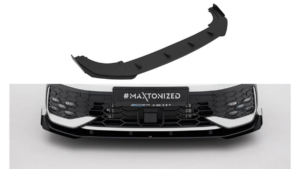 Splitter Volkswagen Golf GTI GTE R-Line Mk8 Facelift Front Street Pro Black-Red + Gloss Flaps