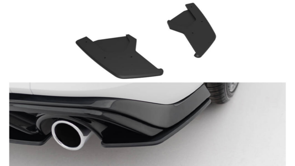 Splitter Volkswagen Golf GTI Mk8 Rear Side Street Pro Black-Red v.1