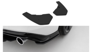 Splitter Volkswagen Golf GTI Mk8 Rear Side Street Pro Black-Red v.2