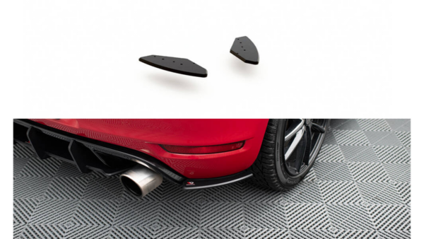 Splitter Volkswagen Golf VI GTI Rear Side Racing Durability Black